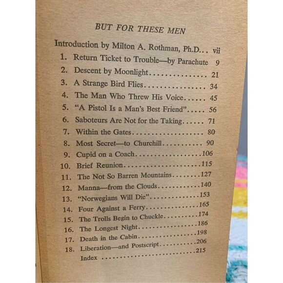 WW2 Story Book-But for These Men by Drummond, John Dorman 1965 Paperback - Picture 3 of 5